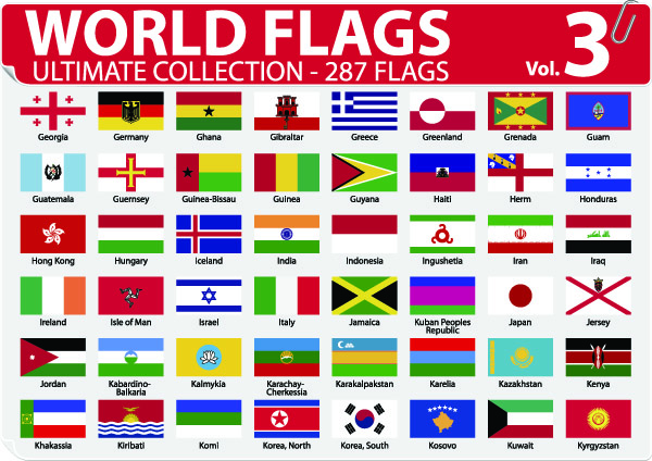 free vector National or regional flag and regional flag vector 3